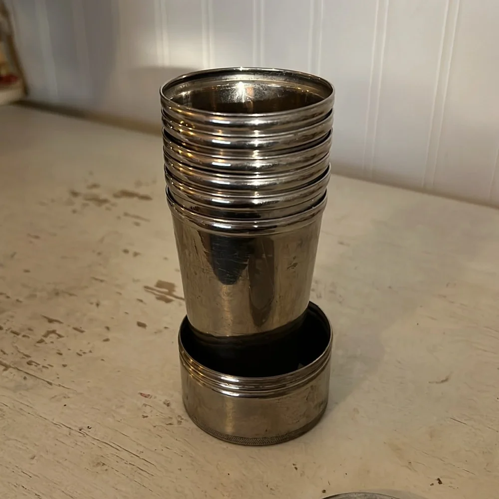 1912 Antique American Thermos Co. Thermocup set of 6 cups New York